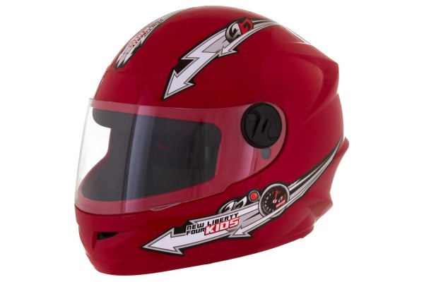 CAPACETE INFANTIL FECHADO PROTORK VERMELHO 54 CAP-149VM